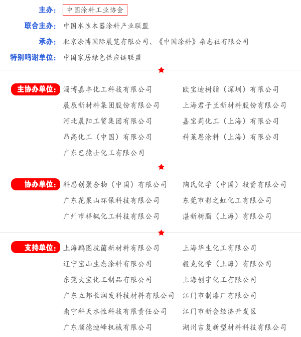 第十三屆中國國際水性木器涂料暨環境友好型木器涂料發展研討會